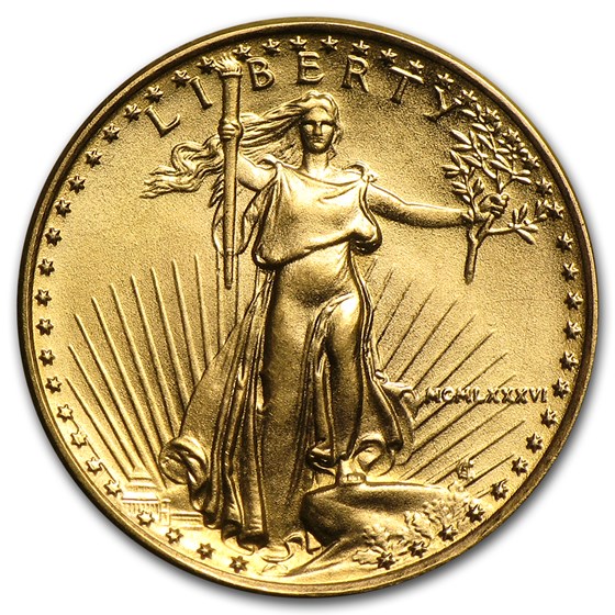 1986 1/10 oz Gold American Eagle BU (MCMLXXXVI) 1986 1/10 oz Gold American Eagle BU (MCMLXXXVI)